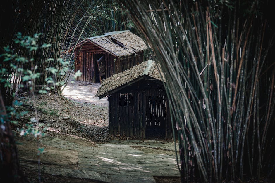 Bali Waterfall Retreats With Bamboo Floors and Lotus Paths