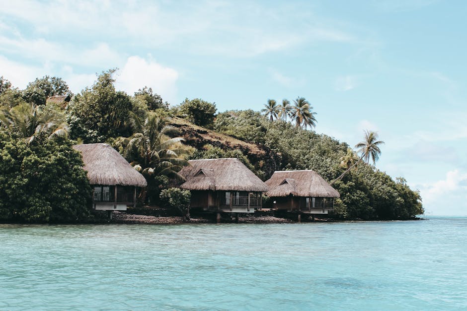 Bora Bora Lagoon Villas With Floating Benches