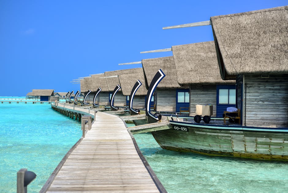 Maldives Coral Palaces With Floating Pathways