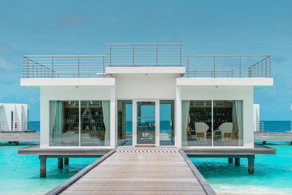 Maldives Lagoon Villas With Coral Ceilings and Floating Lounges