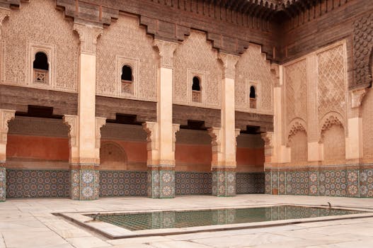 Moroccan Riads With Mosaic Floors and Petal-Lit Pools