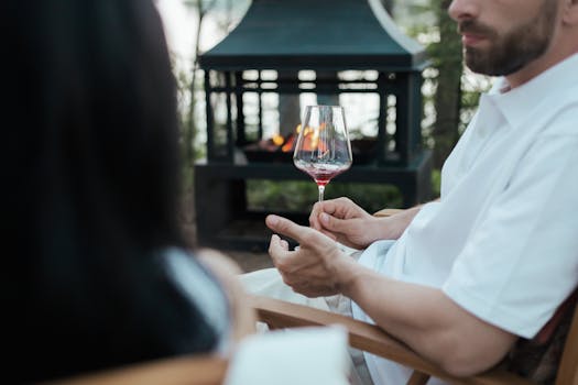 Vineyard Villas With Olive Fireplaces and Wine Barrel Chairs