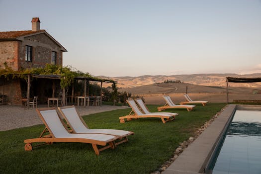 Vineyard Villas With Olive Patios and Firelight Ceilings